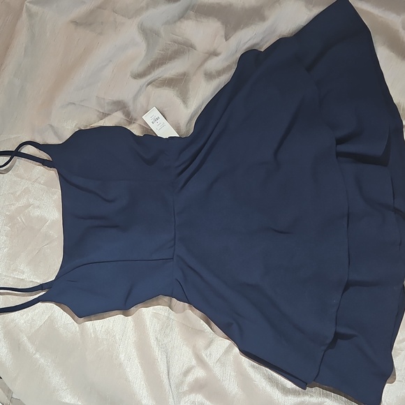 Trixxi Francesca's NWT Navy Blue Lace Dress - Picture 1 of 5